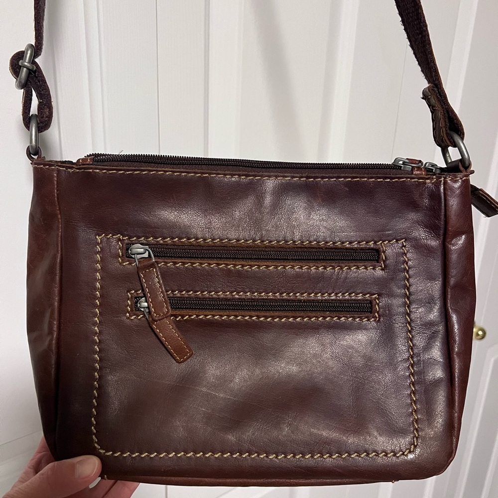 Brown Leather Crossbody Bag
